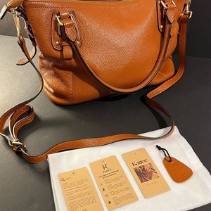Brown Leather Kattee Purse